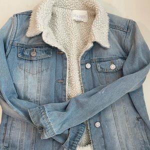 sherpa lined jean jacket